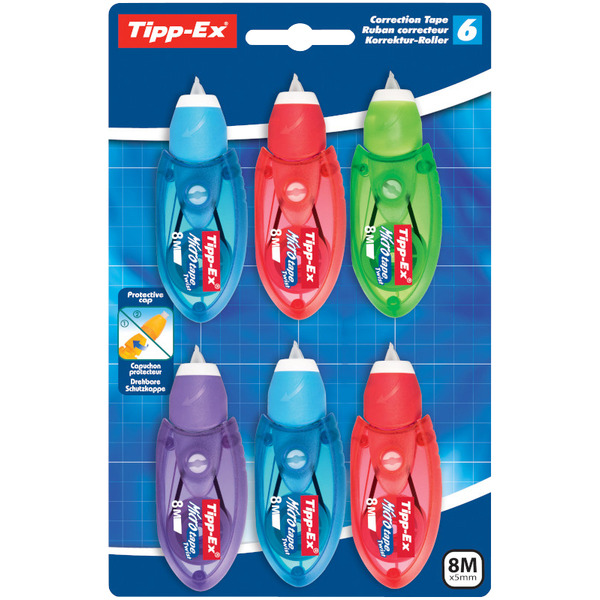 6 mini rubans correcteurs 