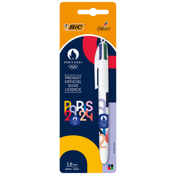 Stylo bille 4 couleurs des Jeux Olympiques de P...
