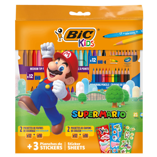 KIT COLORIAGE SUPER MARIO 
