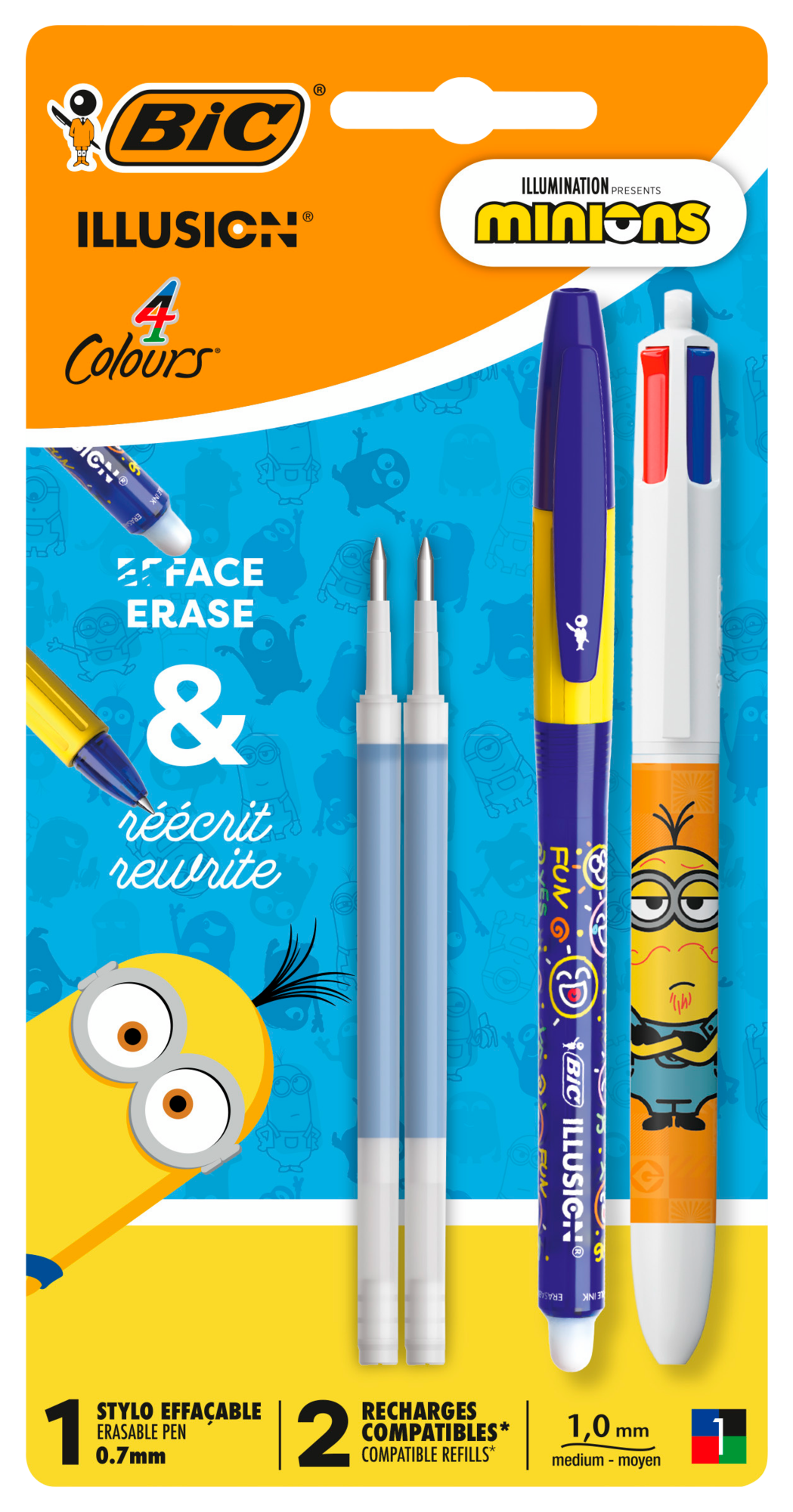 1 STYLO BILLE 4 COULEURS 