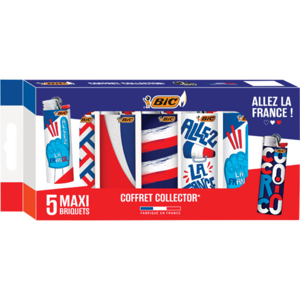 COFFRET DE 5 BRIQUETS FOOT EURO 24 
BIC