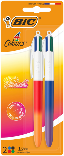  Lot De 2 Stylos 4 Couleurs Bic Pastel code EAN 3086123776906 