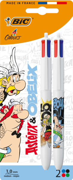 BIC Lot De 2 Stylos 4 Couleurs Asterix Bic code EAN 3086124111751 