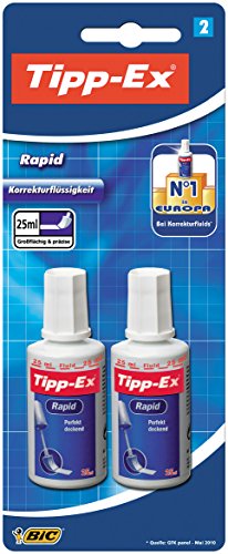 Tipp-Ex Rapid Blister de 2 Flacons Correcteurs