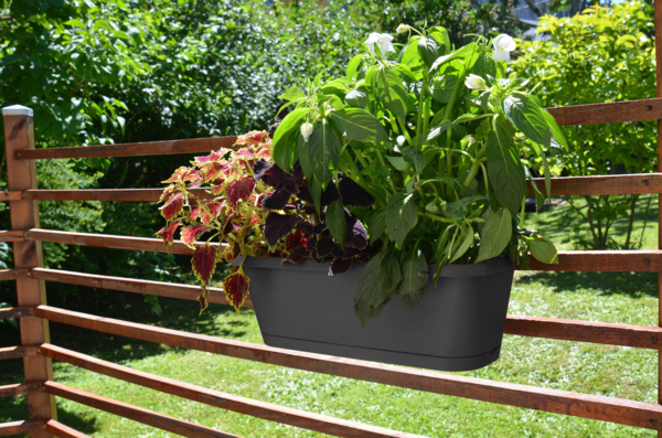 EDA JARDINIÈRE "CHORUS" 50 CM AVEC PLATEAU CLIPSÉ + SUPPORT INVISIBLE 
 code EAN 3086960230500 