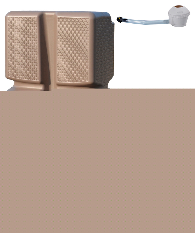 RECUPERATEUR D'EAU 310 L + KIT COLLECTEUR EDA P...