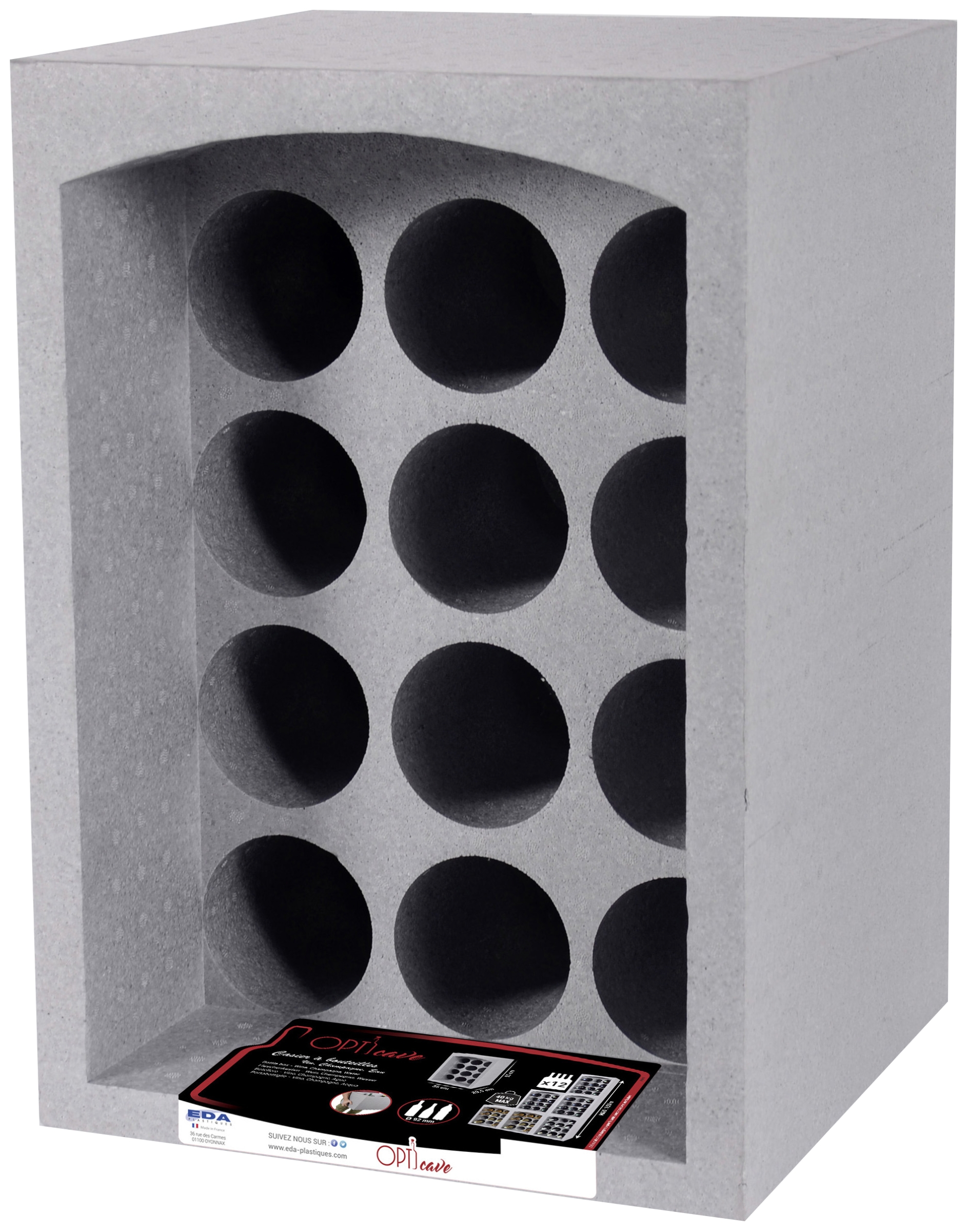 Casier 12 bouteilles Eda