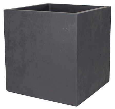 EDA Pot de fleurs carré 50 cm Basalt gris anthr...
