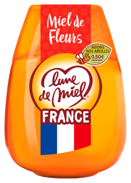 LUNE DE MIEL  MIEL DE FRANCE LIQUIDE  SQUEEZER
LUNE DE MIEL  code EAN 3088541015193 