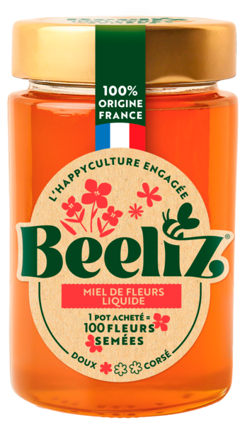 BEELIZ MIEL DE FLEUR DE FRANCE  LIQUIDE
 code EAN 3088541018163 