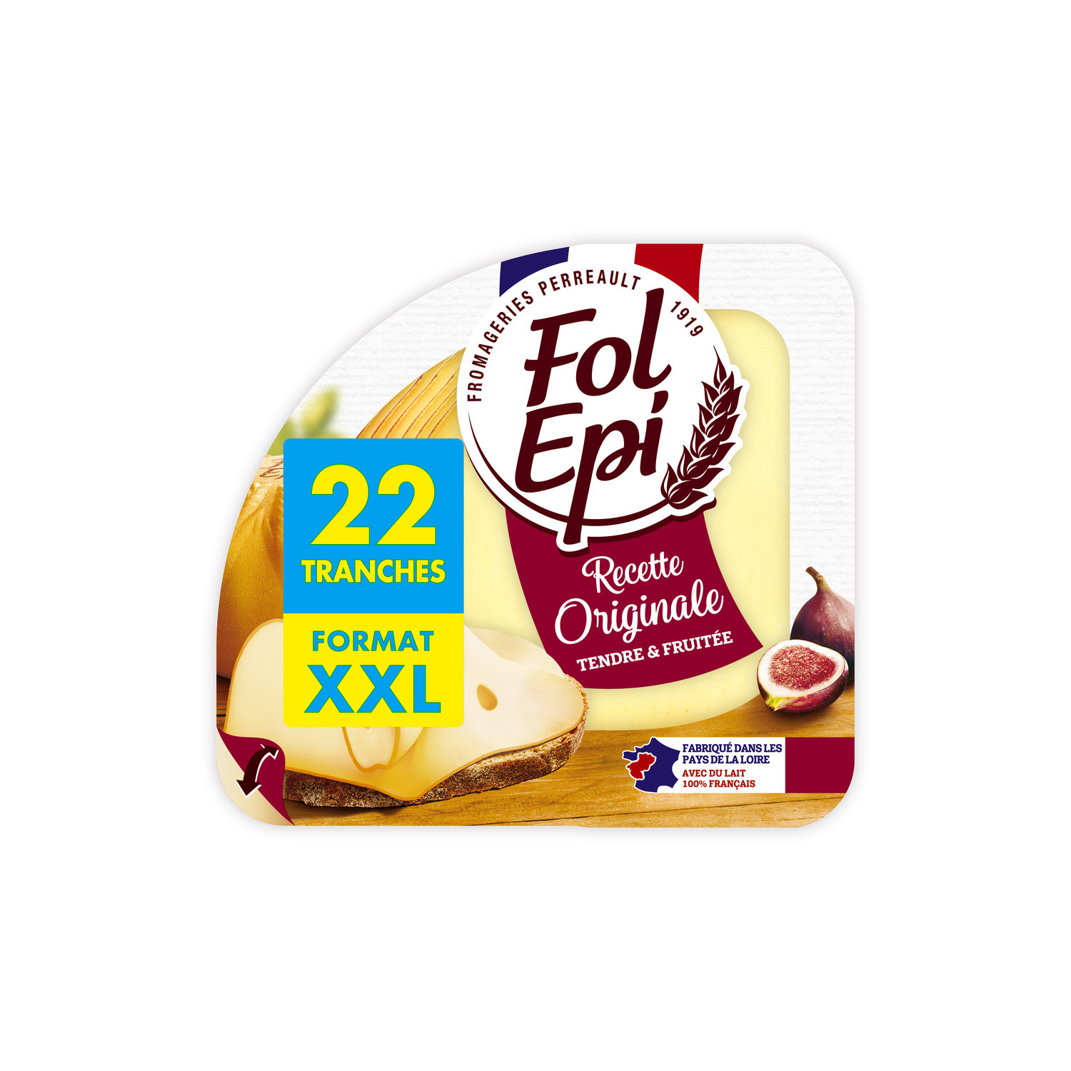 FOL EPI Fromage en Tranches Originale FOL EPI code EAN 3090291123639 