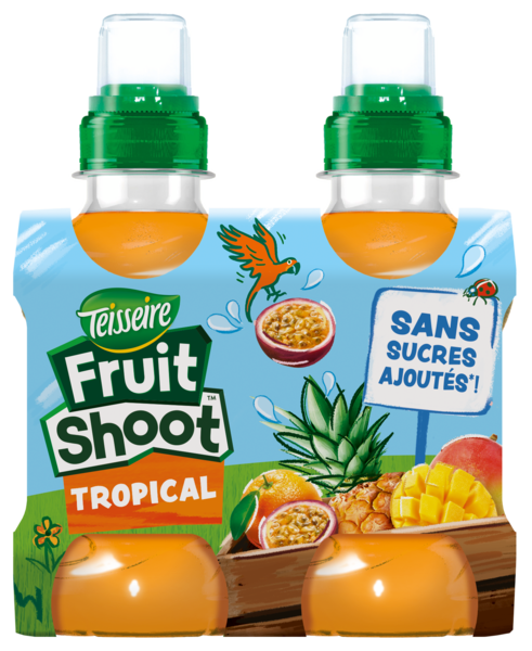 BOISSON TROPICAL SANS SUCRES AJOUTÉS
FRUIT SHOOT