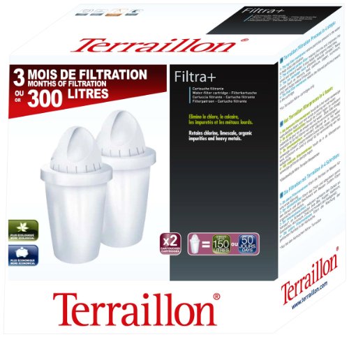 TERRAILLON 10386 Pack Cartouches Filtra + 3 Mois