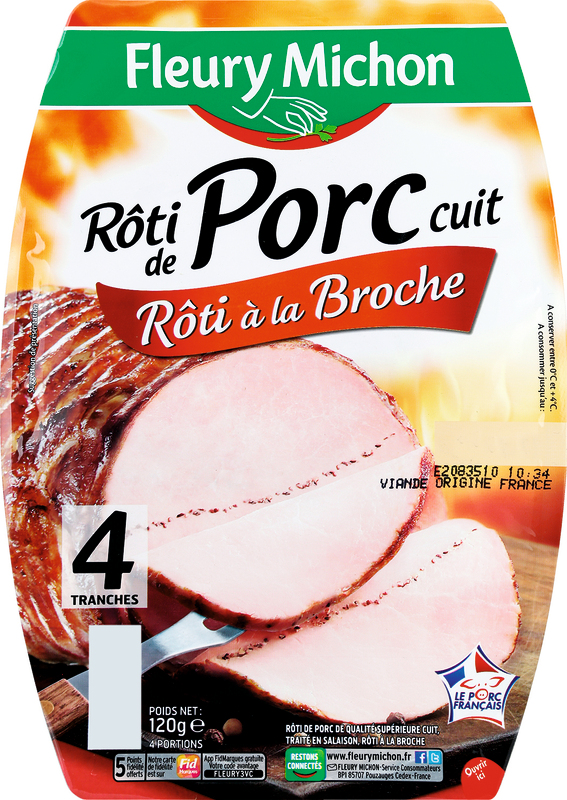 ROTI DE PORC BROCHE fleury michon