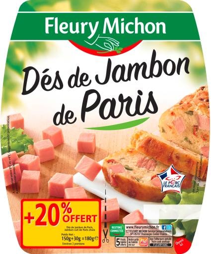 Dés de Jambon de Paris FLEURY MICHON 3095753259017 (3095753259017)