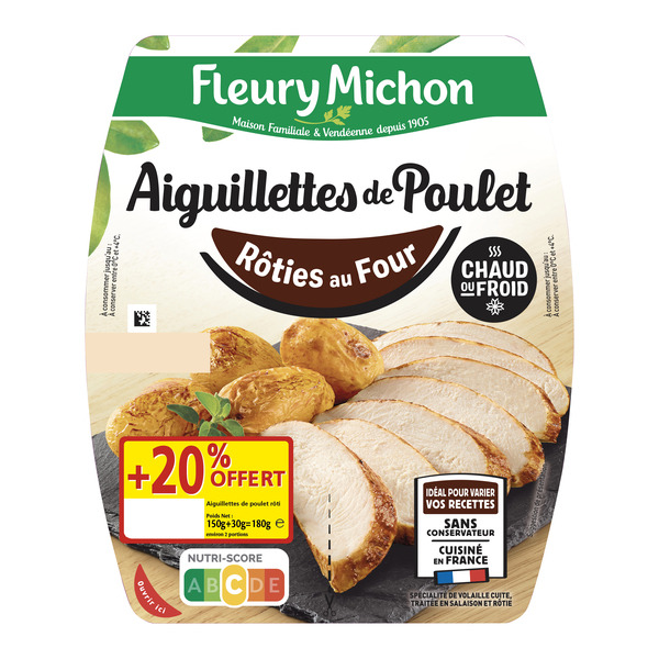 Aiguillettes de poulet rôties au four