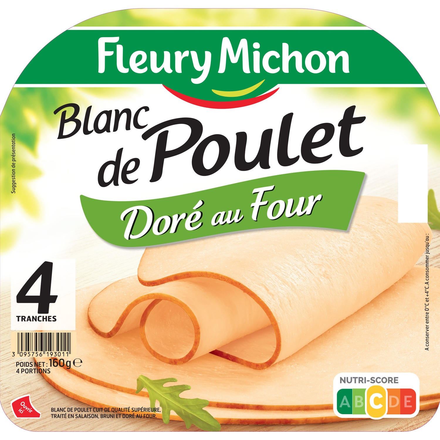 Blanc de poulet doré au four