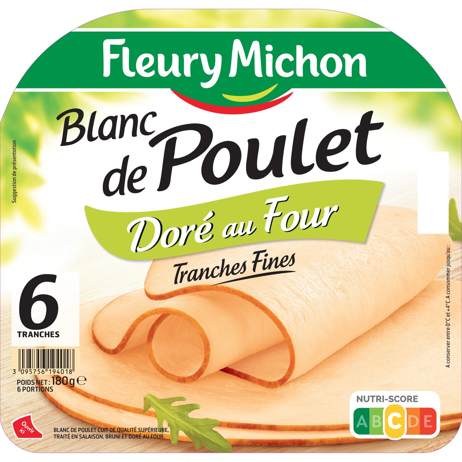 Blanc de poulet doré au four FLEURY MICHON