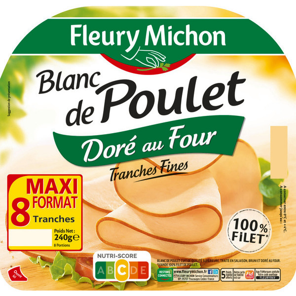 Blanc de poulet doré au four