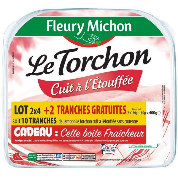 JAMBON LE TORCHON FLEURY MICHON