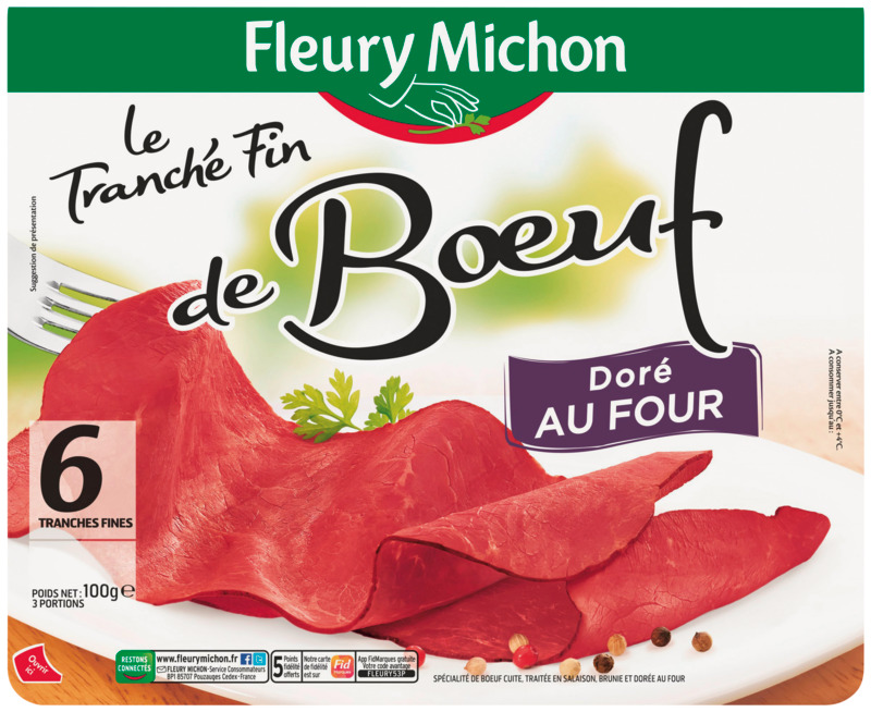 LE TRANCHÉ FIN DE BOEUF fleury michon