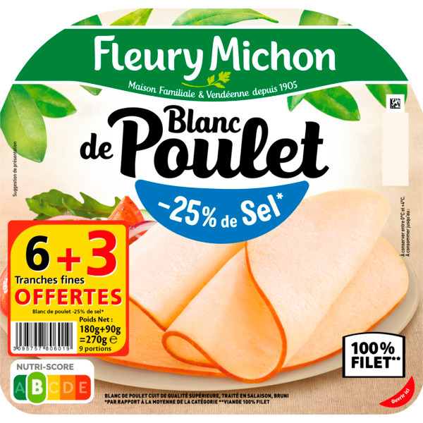  Blanc De Poulet Fleury Michon code EAN 3095757806019 