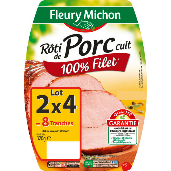 Rôti de porc cuit