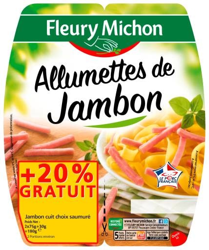 Allumettes de Jambon cuit FLEURY MICHON 3095759009012 (3095759009012)