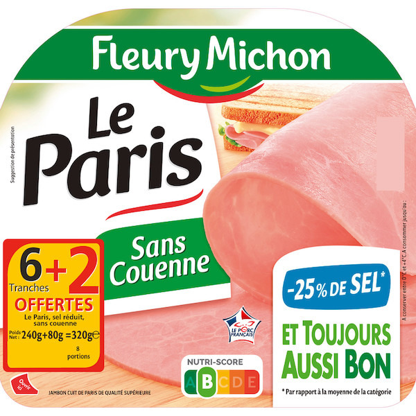 Jambon Le Paris -25% de sel