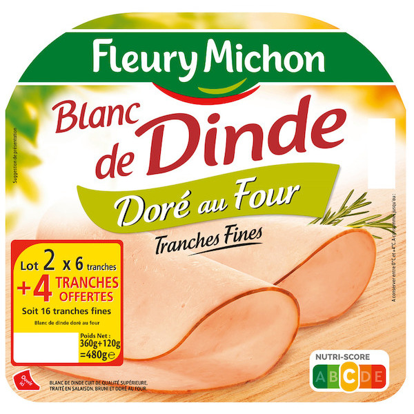 Blanc de dinde doré au four