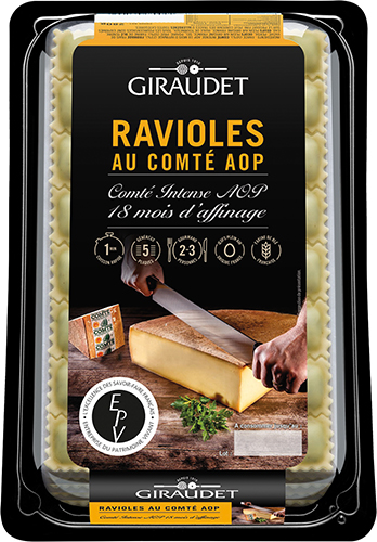 RAVIOLES AU COMTÉ AOP 18 MOIS D'AFFINAGE