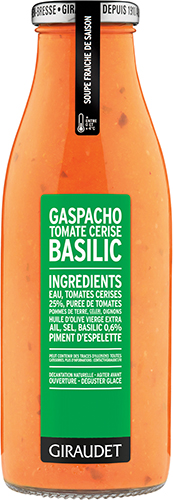 GASPACHO TOMATE 
CERISE BASILIC