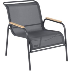  Fauteuil de jardin Fermob Coolside en acier - Coloris carbone - Hauteur 86 cm code EAN 3100540400203 