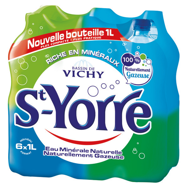 st-yorre EAU MINÉRALE NATURELLE NATURELLEMENT GAZEUSE St-YORRE 3100882040754 (3100882040754)