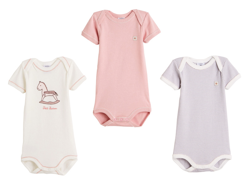 LOT DE 4 BODIES FILLE PETIT BATEAU