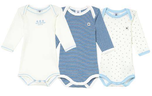 LOT DE 3 BODIES MANCHES LONGUES