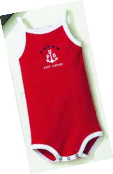 LOT DE 2 BODIES SANS MANCHES  “PETIT BATEAU”