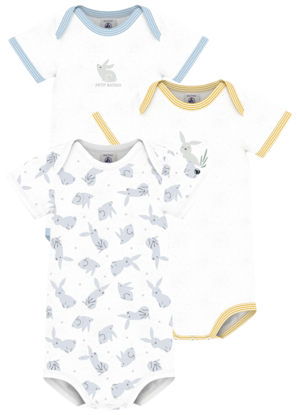 LOT DE 3 BODY MANCHES COURTES 
