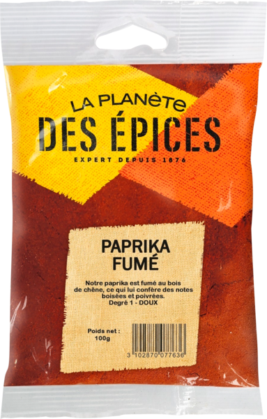 LA PLANETE DES Paprika Fumé Moulu La Planete Des Épices code EAN 3102870077636 