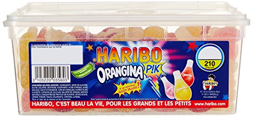 Bonbon gélifié orangina pik x 210 pièces 1,37 kg
