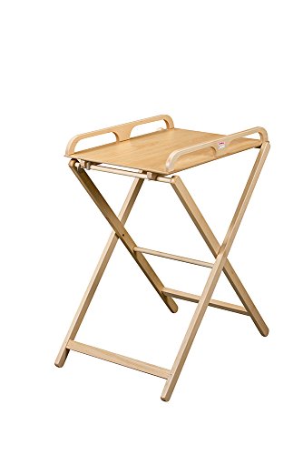 Tables à langer extra-pliante jade, vernis naturel