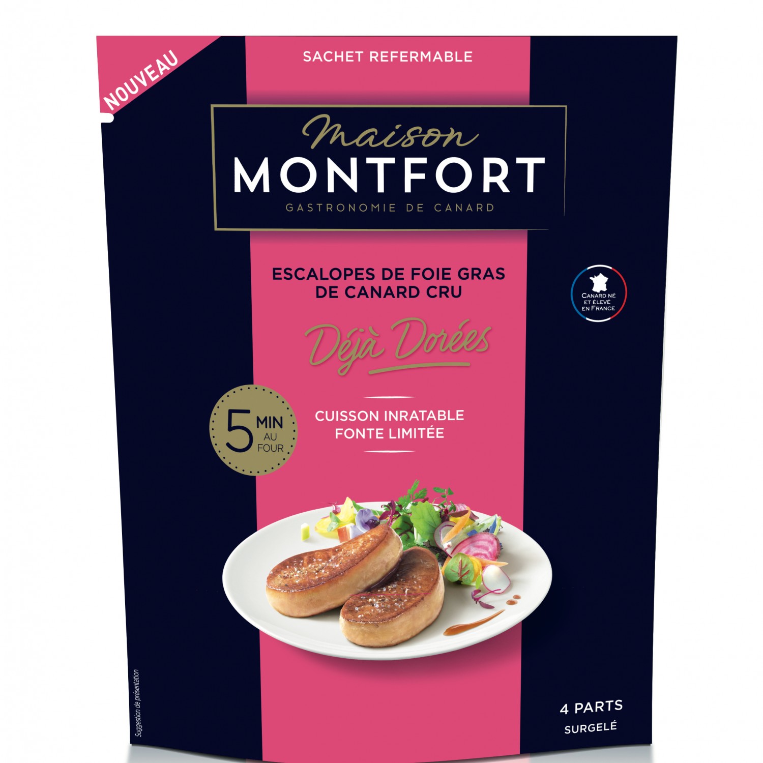 Escalope de foie gras de canard déjà dorées MAI...