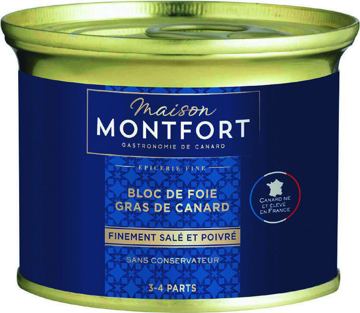  BLOC DE FOIE GRAS DE CANARD “MAISON MONTFORT” code EAN 3104544073517 