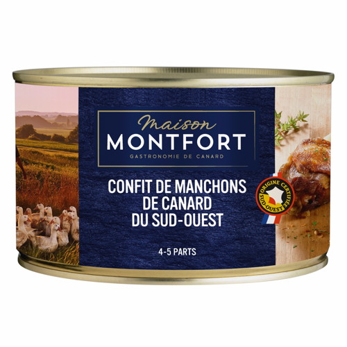 MAISON MONTFORT CONFIT DE MANCHONS DE CANARD DU SUD-OUEST code EAN 3104544073906 