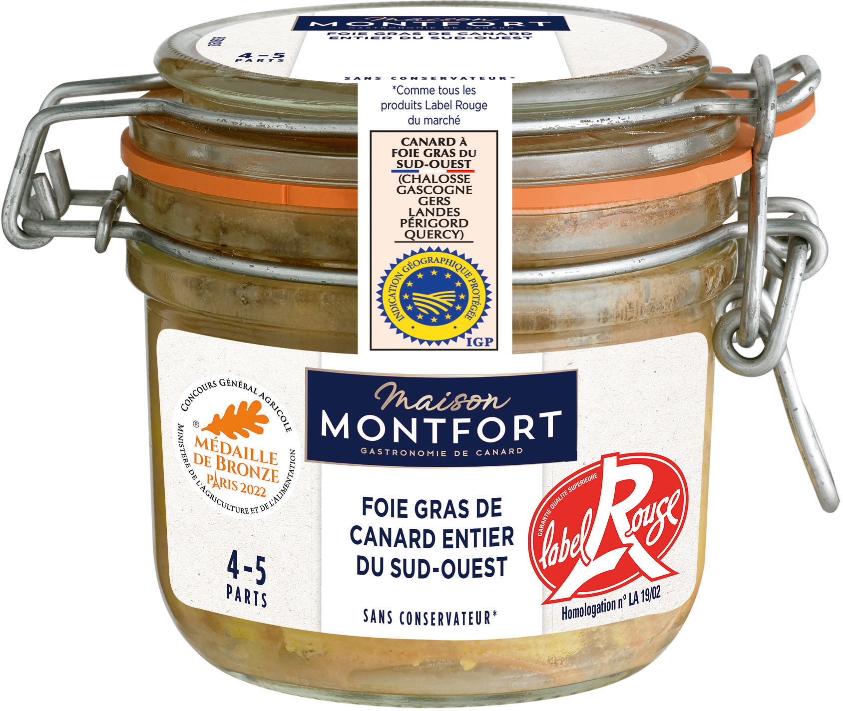 MAISON MONTFORT IGP FOIE GRAS DE CANARD code EAN 3104544077348 