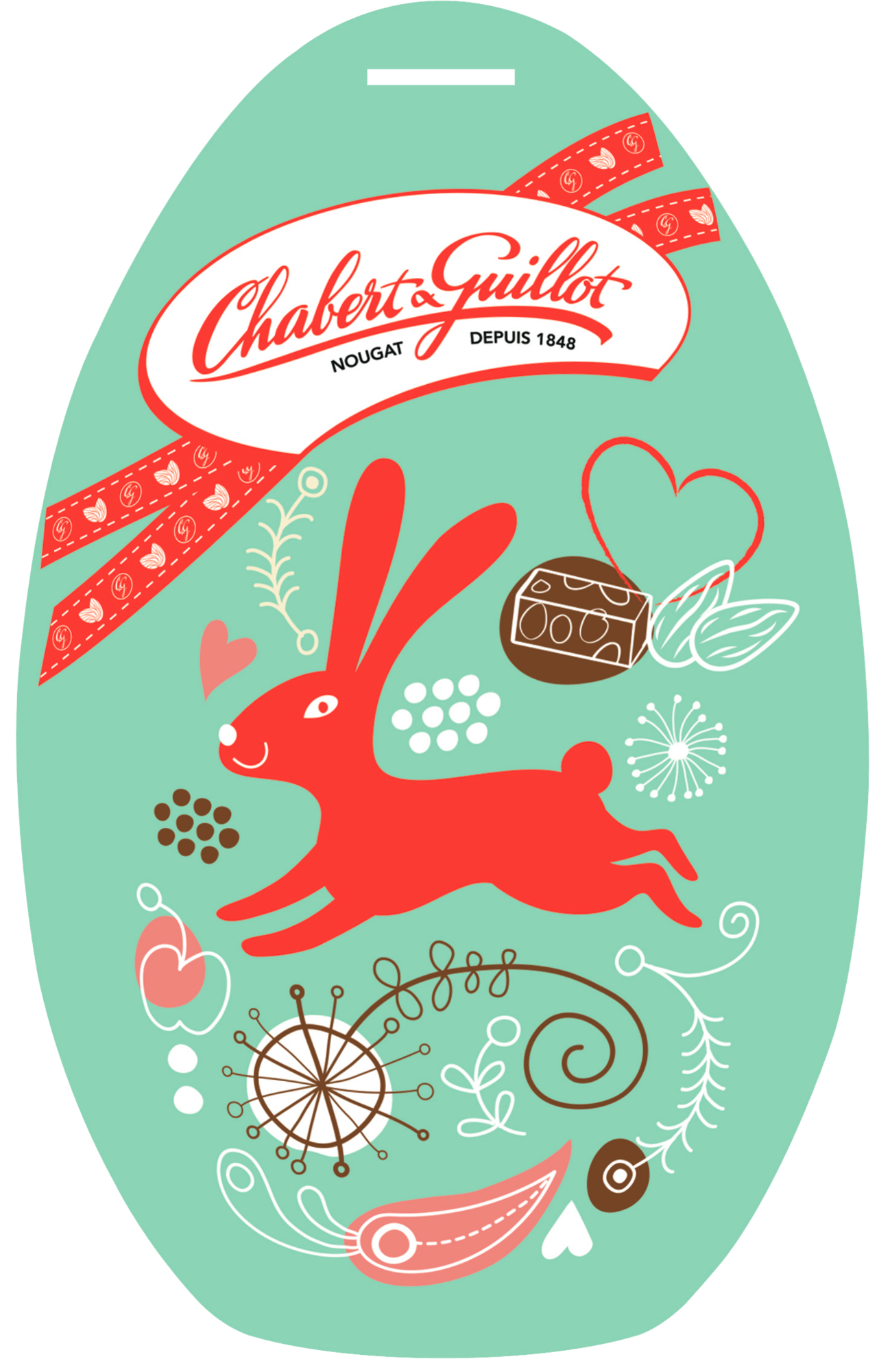 OEUF MÉTAL DE NOUGAT ASSORTIS