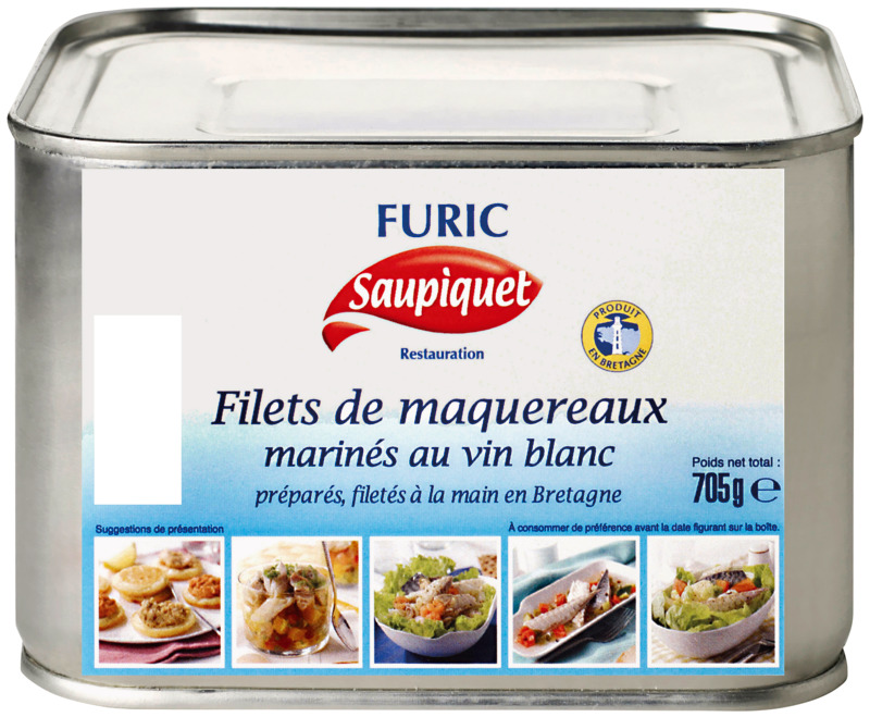 FURIC FILETS DE MAQUEREAUX AU VIN BLANC FURIC code EAN 3106000024118 