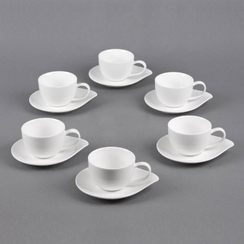 - coffret 6 tasses + sous tasses cafe 10 cl gou...