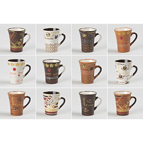 - tasse cafe 10 cl collector assorties (lot de 6)