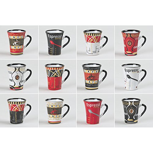 - tasse cafe 8cl color ass. (lot de 6)